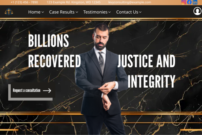 Law firm website built by Setu