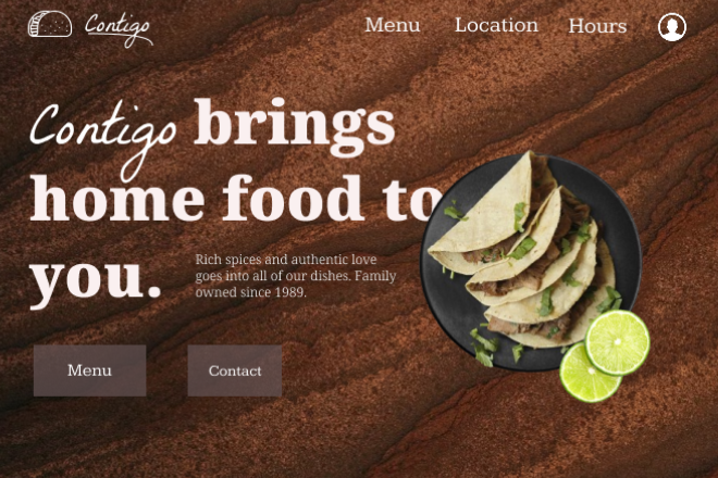 Restaurant website built by Setu